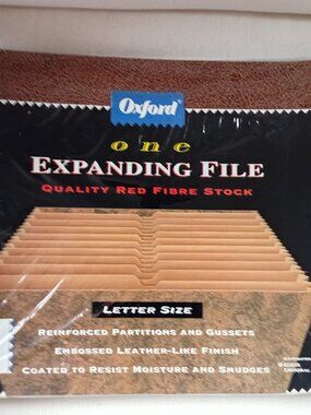 OXFORD Expanding File Organizer Sealed In Pkg